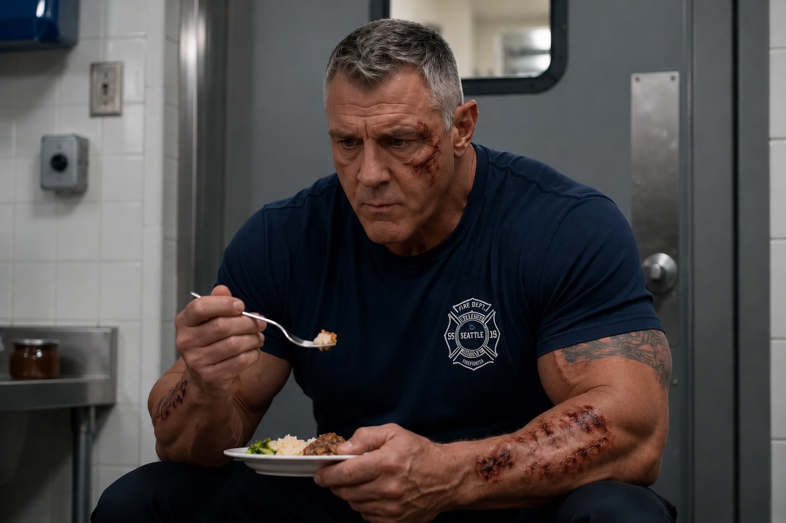 The Moment the Firefighter Stood Up, Everything Changed