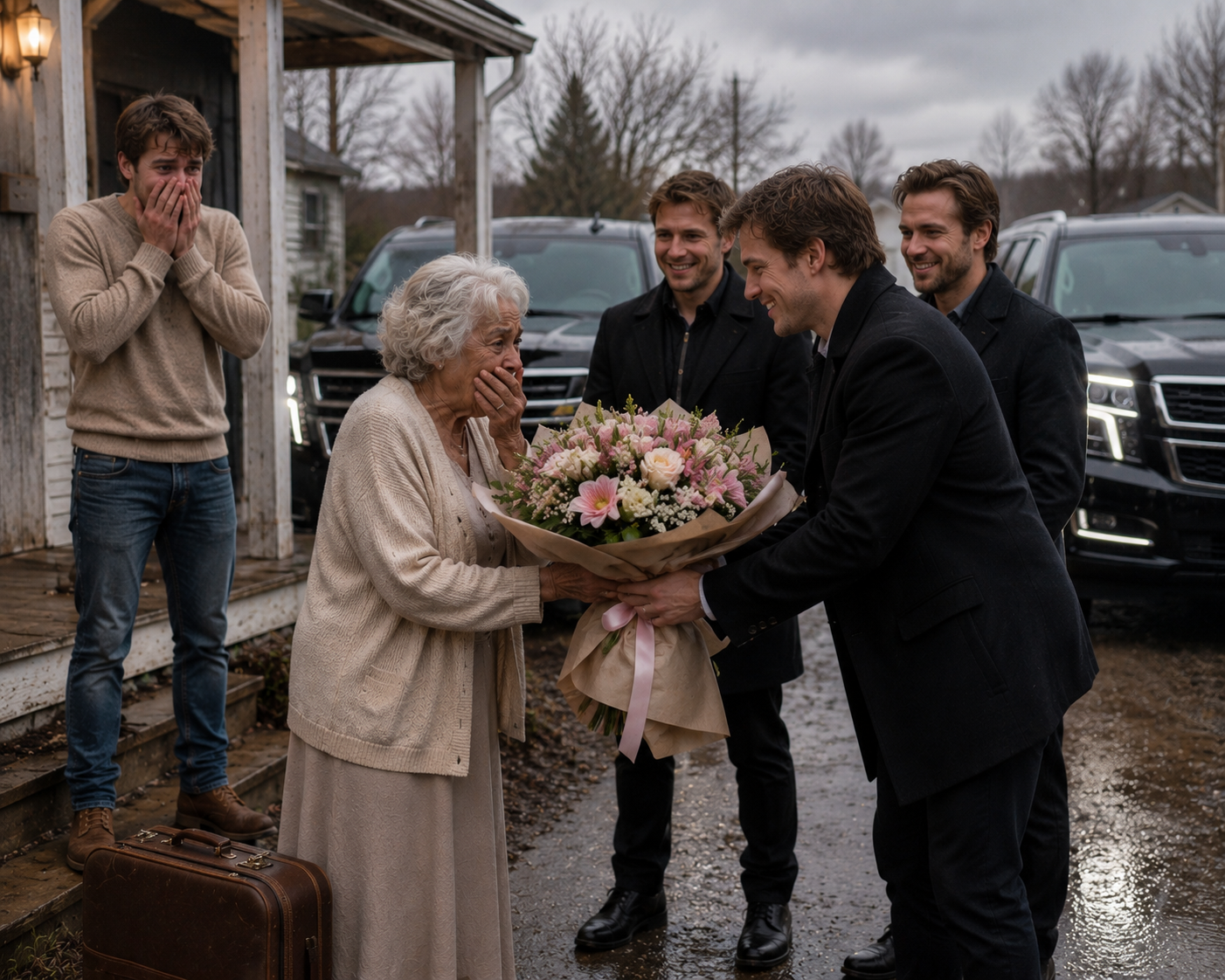 The Elderly Mother Was Forced Out of Her Home — Until Three Black SUVs Arrived