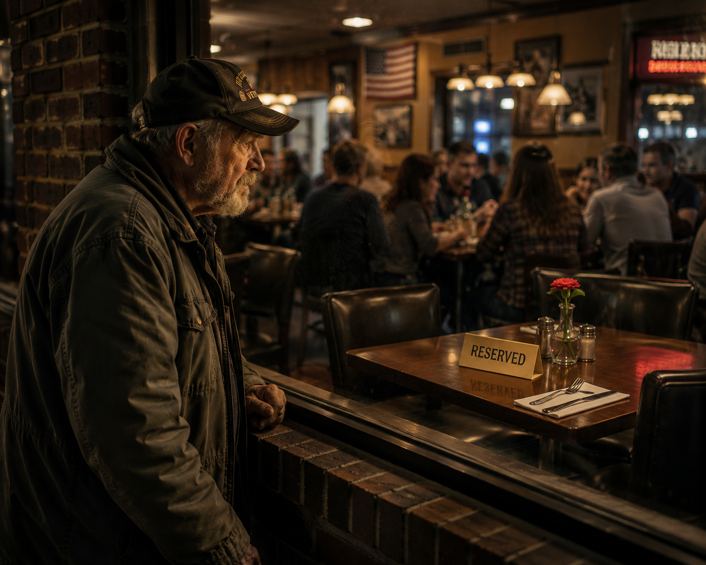 The Homeless Veteran Returned to the Restaurant Every Night for One Reason