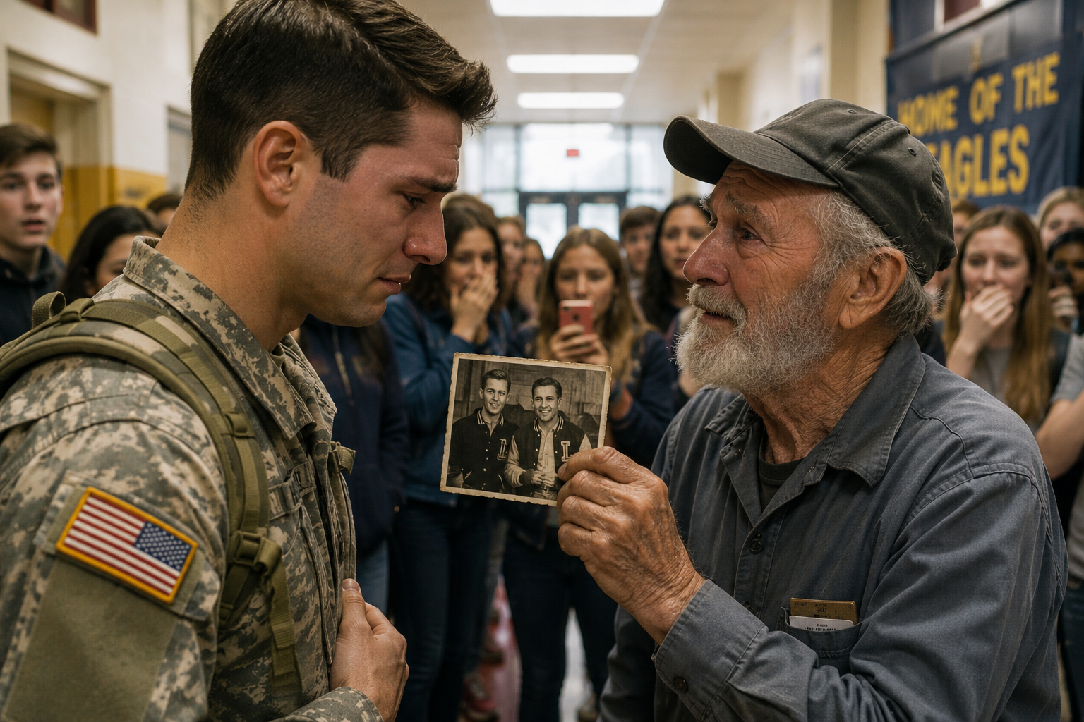 The Elderly Janitor Froze After Seeing the Soldier’s Face