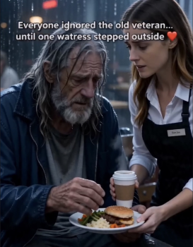 The Waitress Had No Idea Who The Homeless Veteran Really Was
