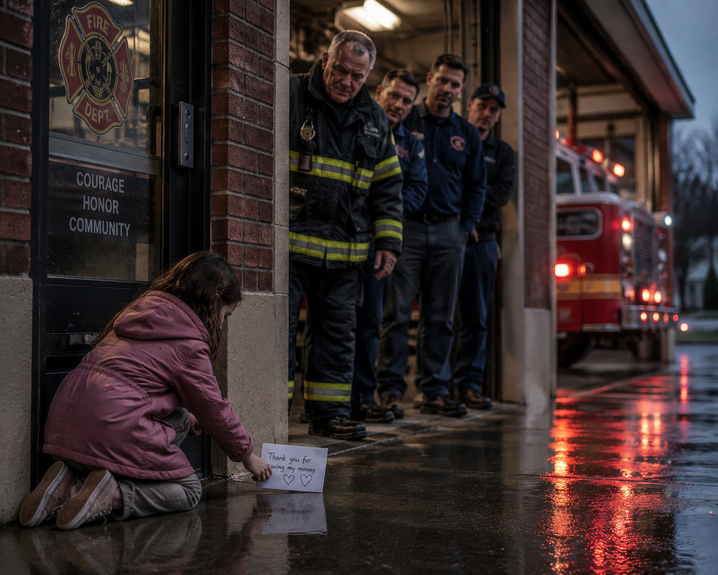 The Little Girl Kept Leaving Letters at the Fire Station