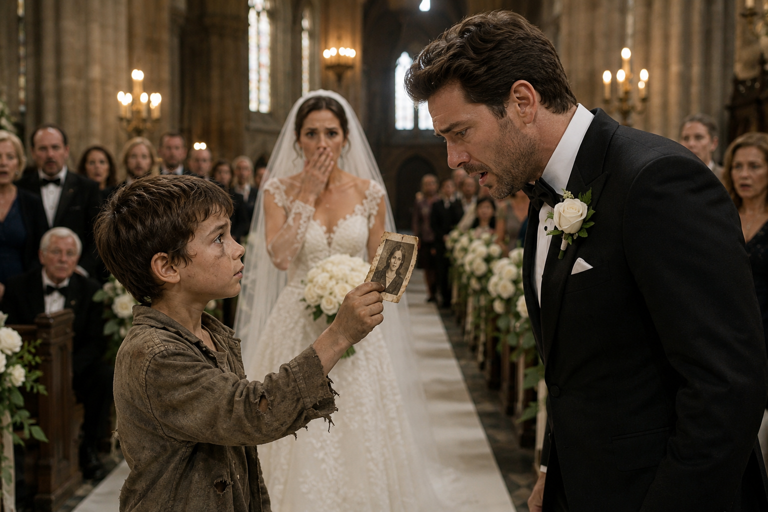 The Little Boy Walked Into the Wedding and Stopped Everything
