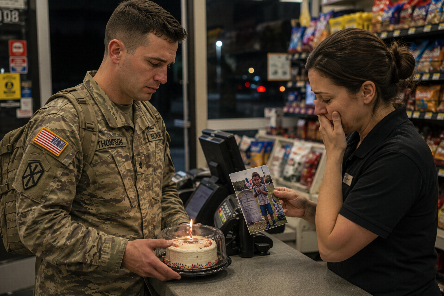 The Soldier and the Birthday Cake
