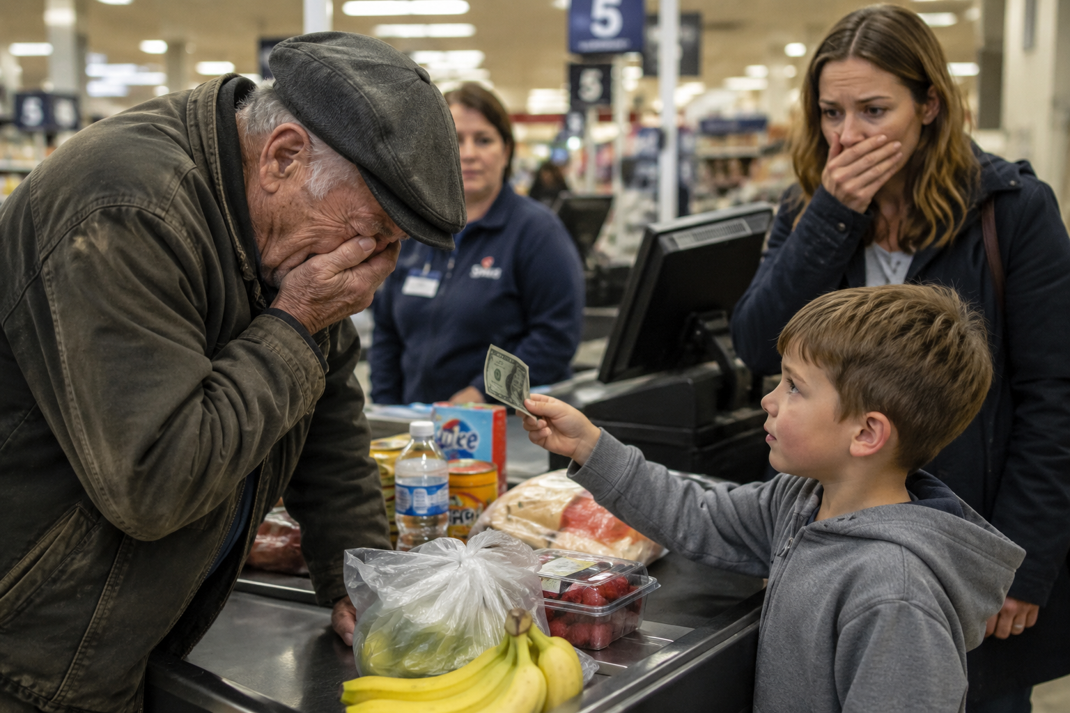 The Little Boy Gave Away His Birthday Money — Then the Old Man Said Something That Changed Everything