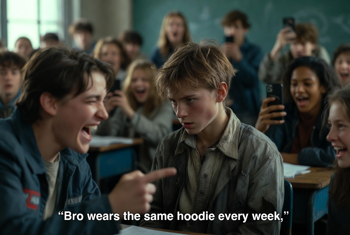 The Quiet Kid Everyone Mocked — Until He Saved His Bully’s Mother 💔