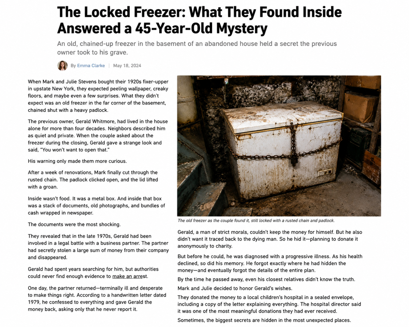 The Locked Freezer
