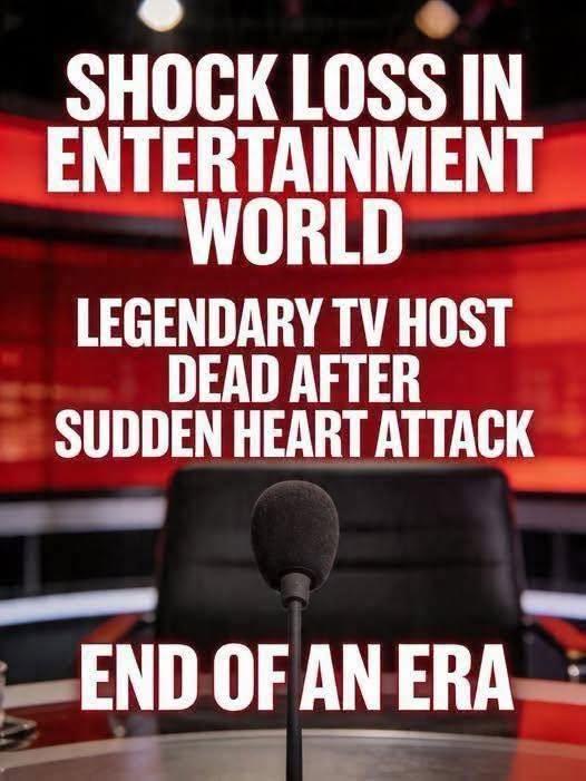 The entertainment world is mourning the sudden loss of a beloved television personality