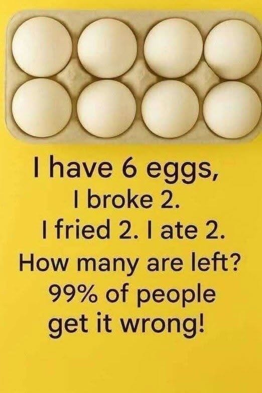 Can You Solve It? How Many Eggs Are Left in the End?
