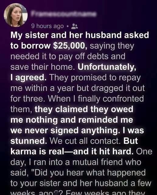 My Sister’s Confession Cost Me $25,000—But the Real Loss Was Something Money Could Never Replace