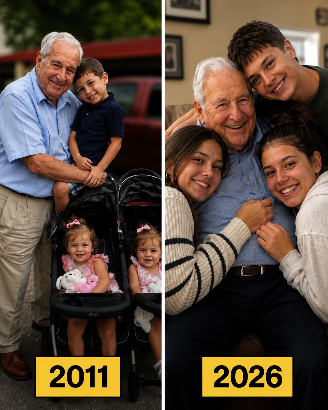 I Adopted My Granddaughter’s Three Children After She Ran Off with Her Husband – 15 Years Later, She Came Back for the Oldest Boy’s Birthday, and He Handed Her a Gift That Made Her Turn Pale