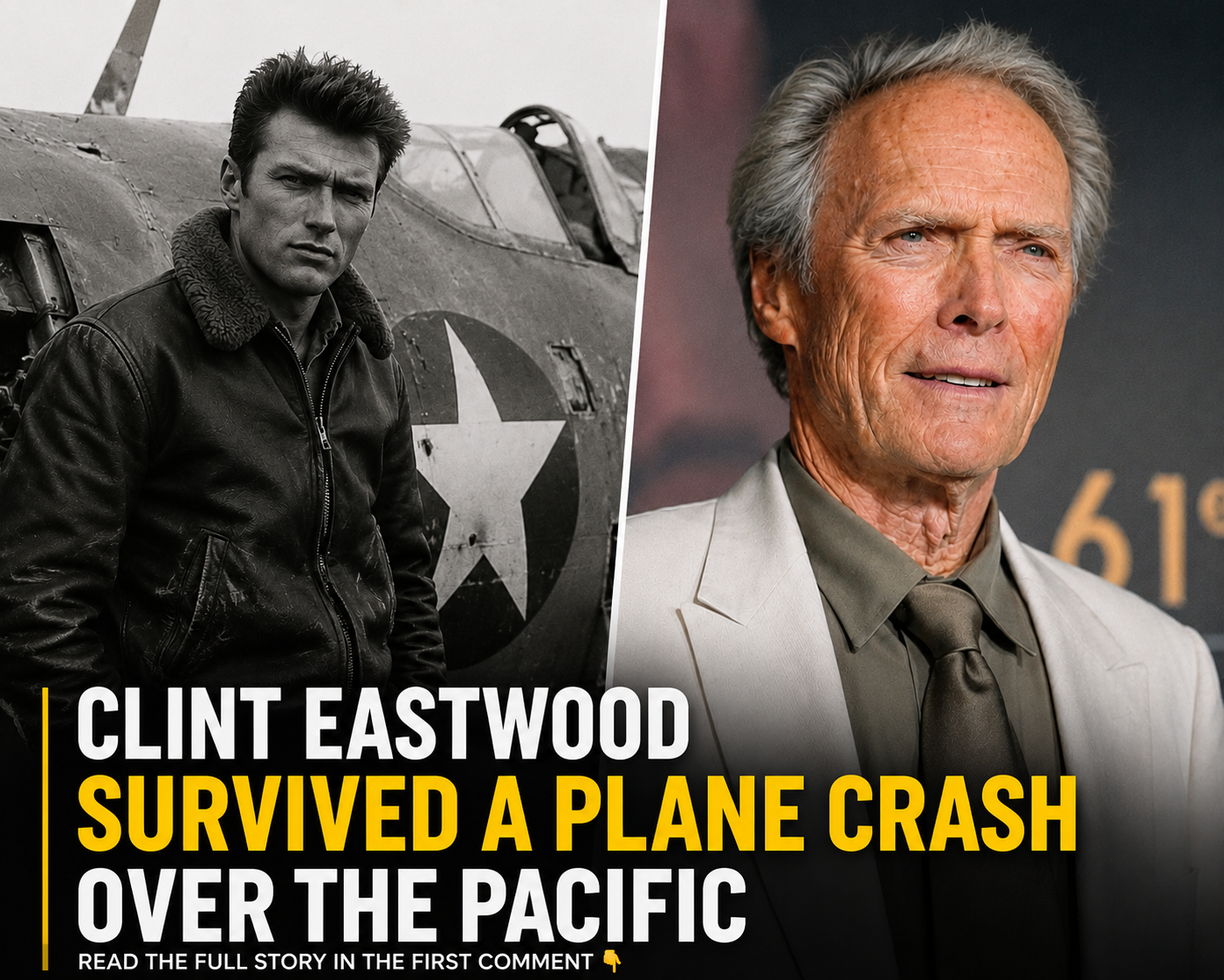 Clint Eastwood Survived a Plane Crash Over the Pacific Before Anyone Knew His Name