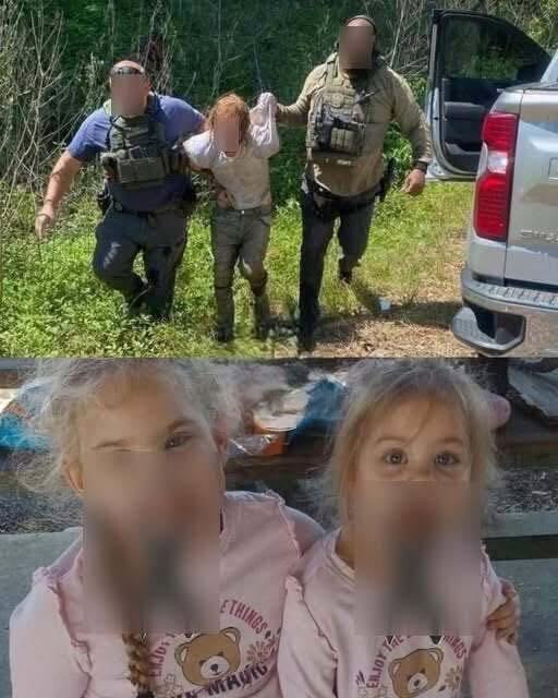 Young woman puts both babies inside the fir… See more